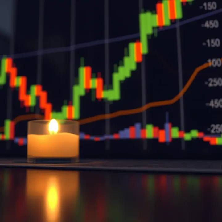 Candlestick Analysis and Trend Patterns in Binary Options Technical analysis showing key candlestick formations and trend indicators for binary options strategy