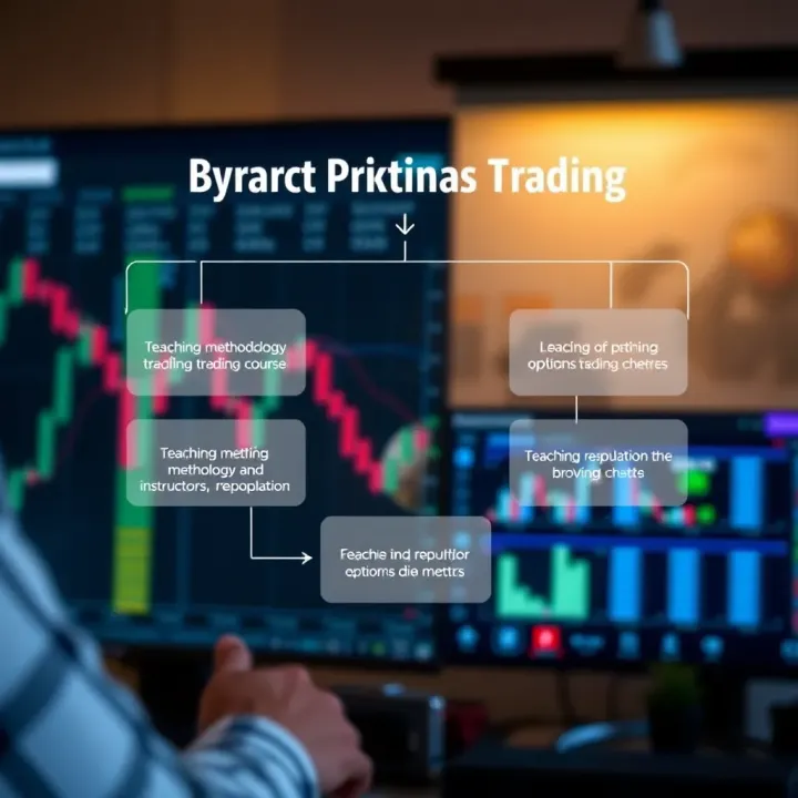 Key Criteria for Selecting a Binary Options Trading Course Diagram showing criteria for selecting a binary options trading course including teaching methodology and instructor reputation