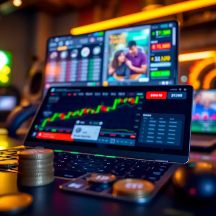 Understanding Demo Accounts in Online Gaming and Investment Illustration showing the concept of a demo account with virtual money and gaming interface