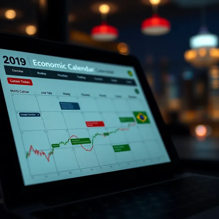 Economic calendar showing key dates and events relevant for Brazilian investors