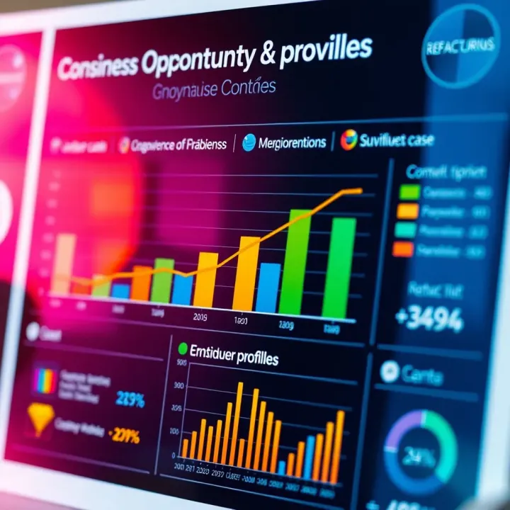 Chart displaying consumer profiles and identification of business opportunities
