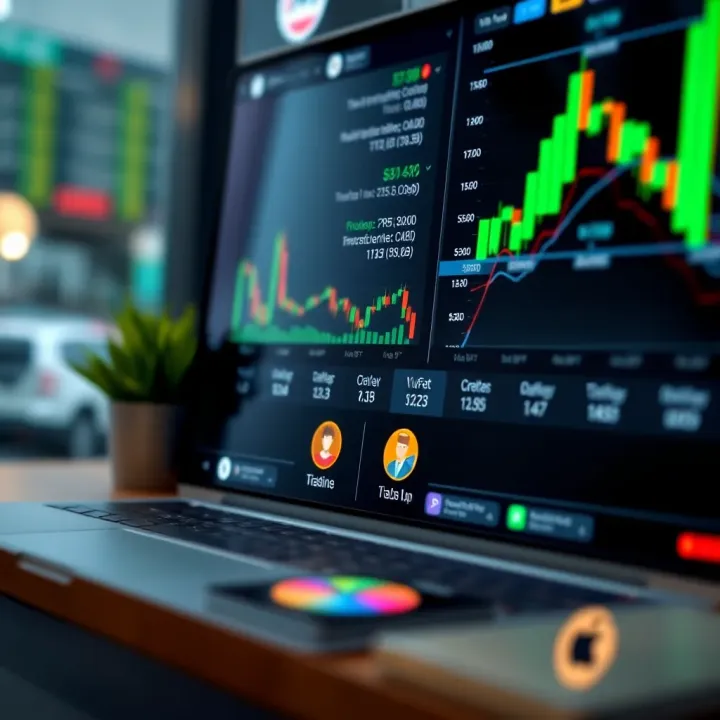 Diagram illustrating how copy trading platforms connect investors with expert traders for automated portfolio management