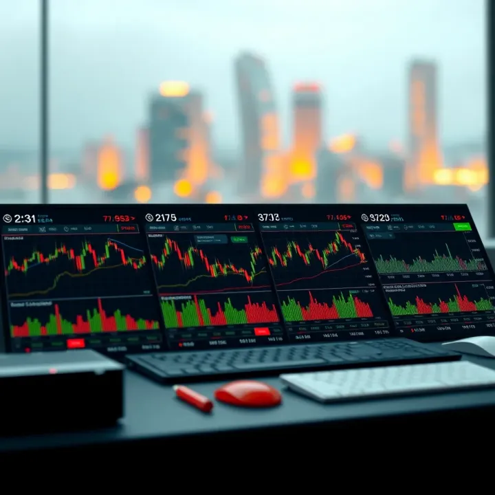 Dashboard displaying essential tools and indicators for crypto day trading
