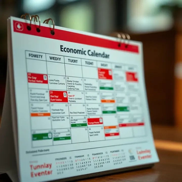 Calendar highlighting key economic events influencing the Brazilian financial market