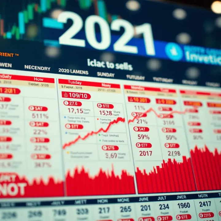 Financial calendar highlighting key global economic events affecting markets