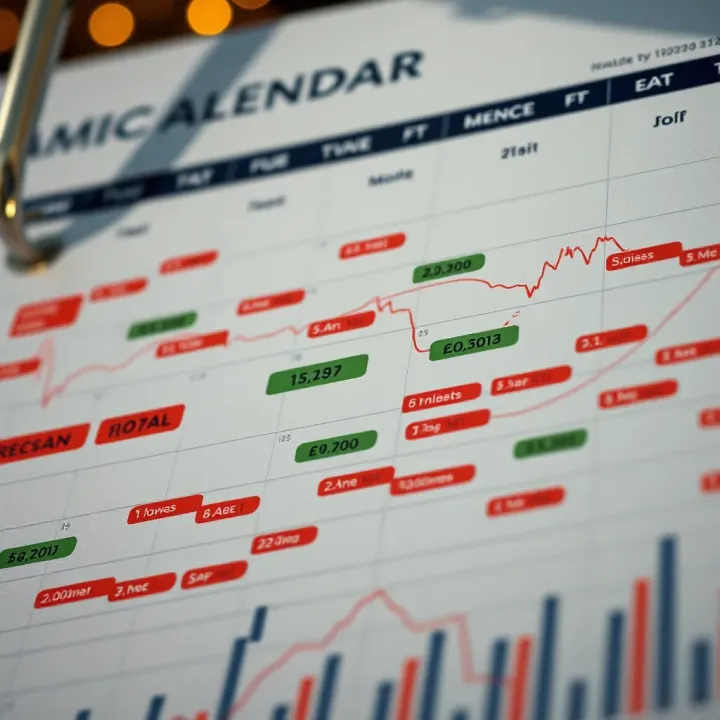Comprehensive Economic Calendar Highlighting Market Events Economic calendar overview highlighting key financial events and market indicators