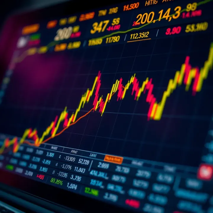 Chart highlighting key economic indicators and significant market events