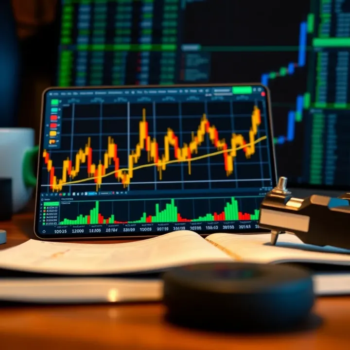 Chart displaying practical strategies and tools for effective binary options trading