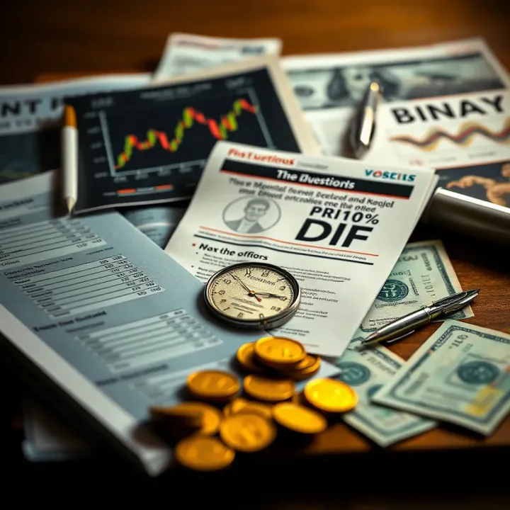 Essential Concepts and Strategies in Binary Options Investment Illustration of essential concepts and strategies for binary options investment with educational materials