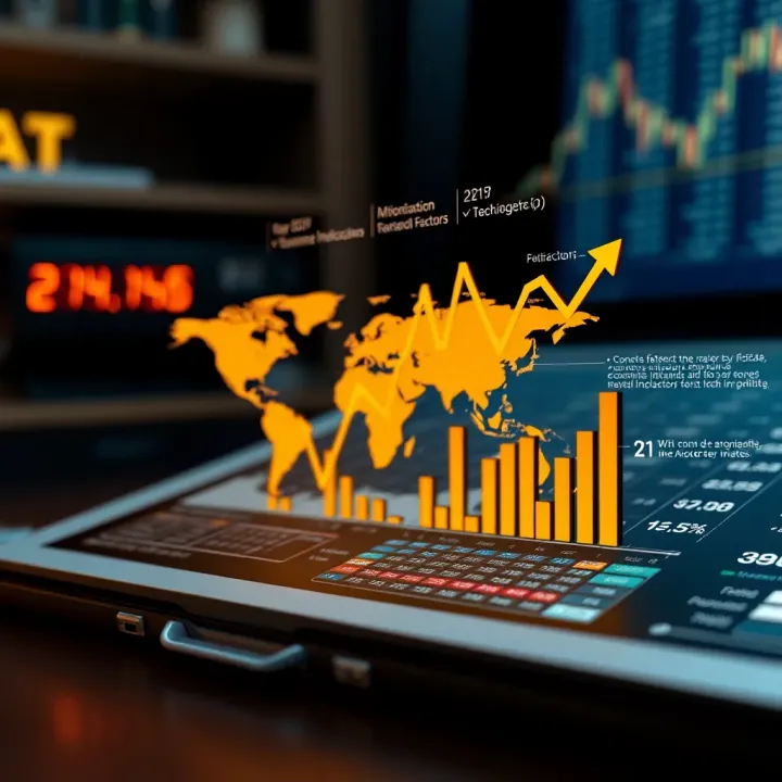 Illustration of factors affecting Forex rates including economic indicators and geopolitical events