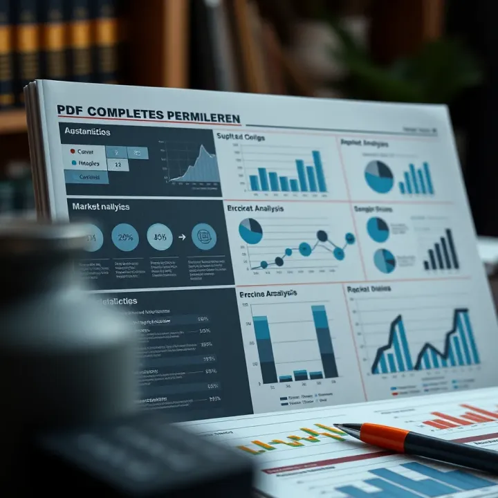 Organized PDF document layout with market analysis sections and visual data elements