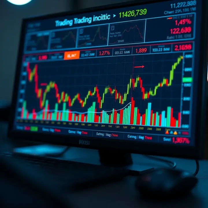 Graphical representation of trading strategies improvement with simulated market data