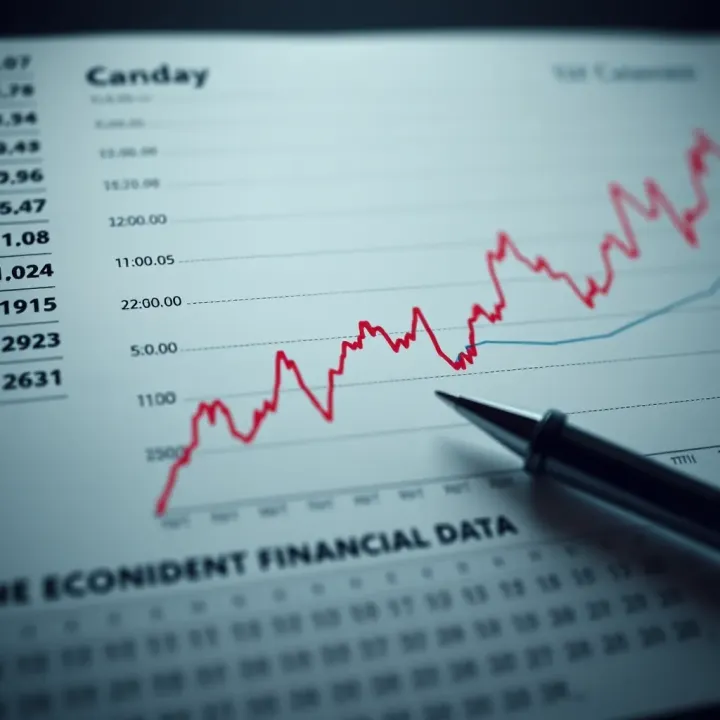 Graph showing interpretation of economic data from the calendar for confident financial planning