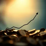 Graph showing upward trend to represent small investment growth over time