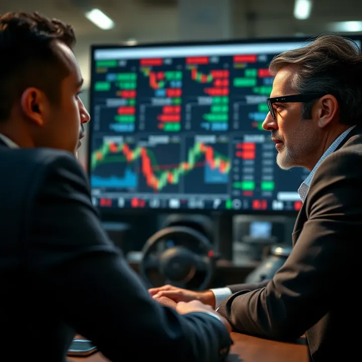 Visual representation of investor profiles suited for Forex trading versus binary options based on risk tolerance and investment goals