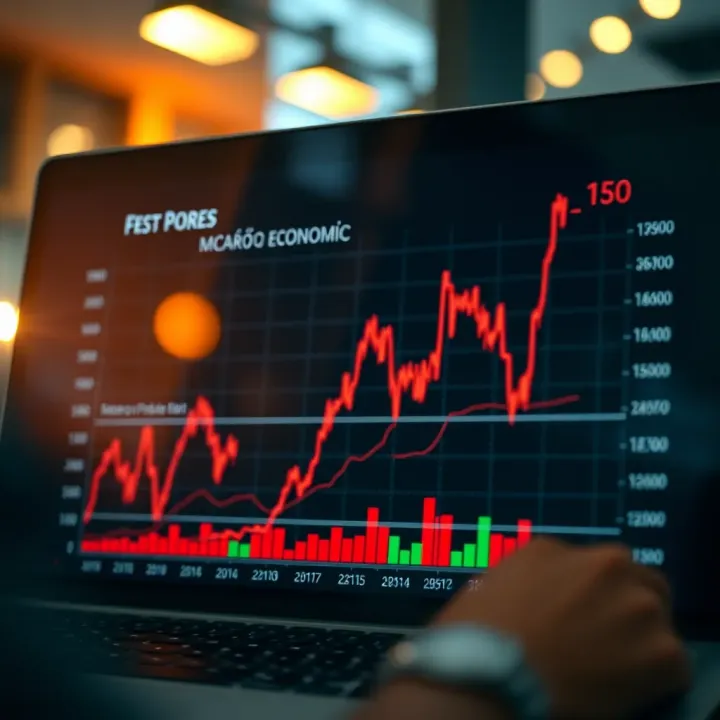 Graph showing the impact of macroeconomic events on asset prices in global and Brazilian markets