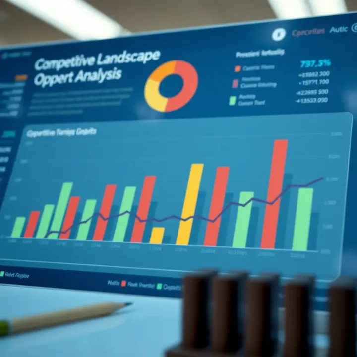 Market analysis chart showing competitive landscape and opportunity identification