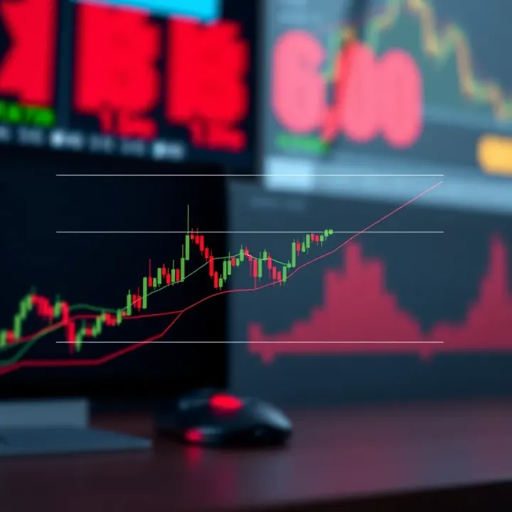 Diagram of a double top formation highlighting potential market trend reversal