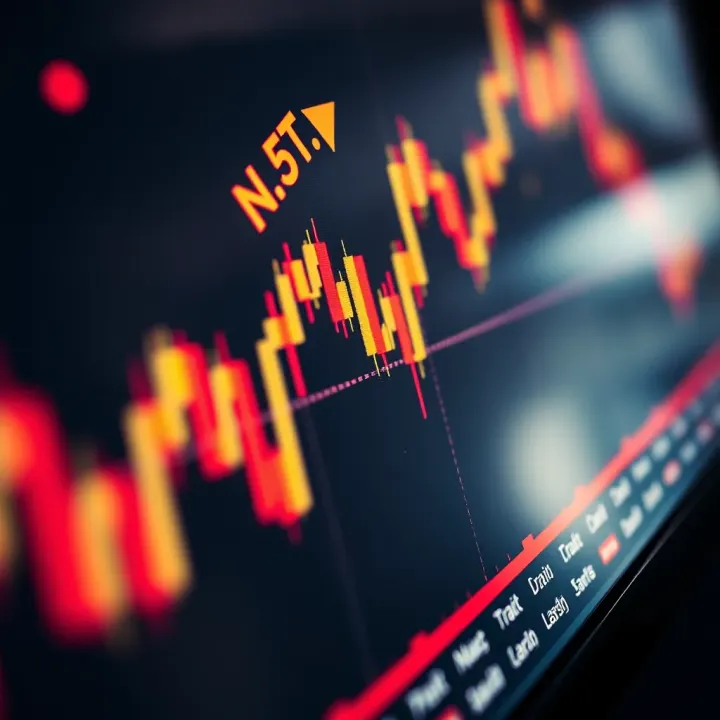 Chart depicting trend lines and market movements for trading decisions