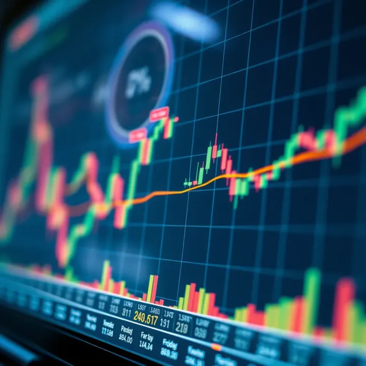 Chart illustrating trend lines and support resistance levels in financial markets
