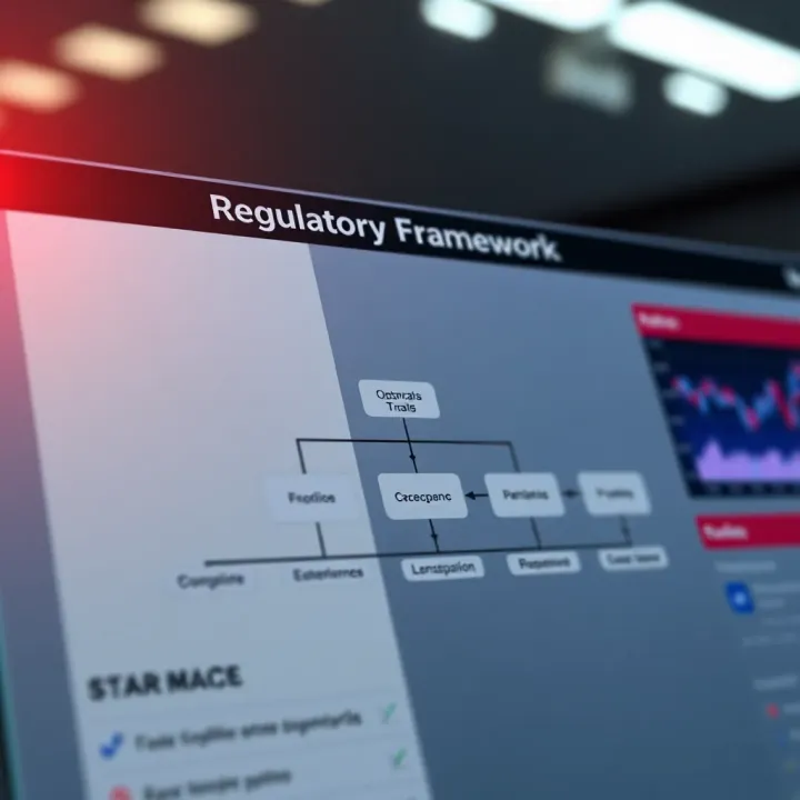Regulatory Framework for Binary Options Brokers Diagram illustrating the regulatory framework for binary options brokers with key organizations and compliance standards