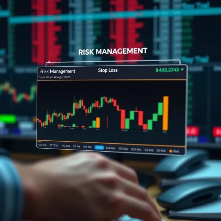 Essential Risk Management Techniques in Binary Options Trading Illustration of risk management tools including stop-loss and portfolio diversification