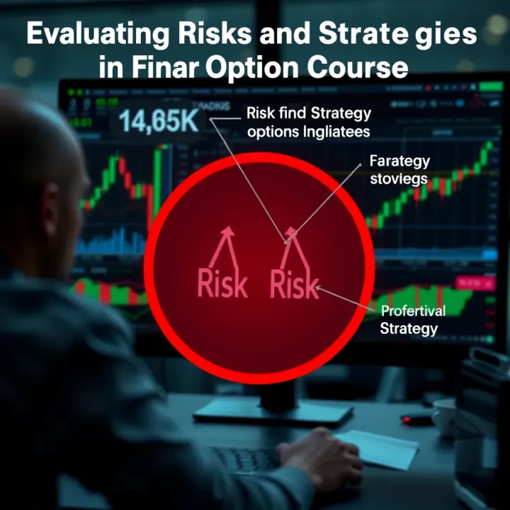 Evaluating Risks and Strategies in Binary Options Courses Graphical representation of risk management and strategy selection in online trading courses