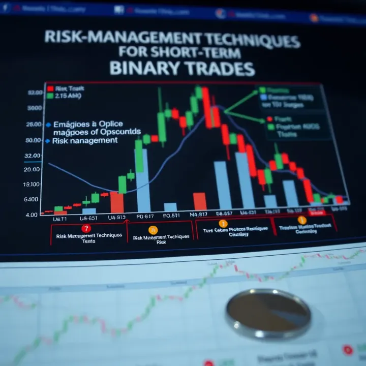 Risk Management Techniques for Short-Term Binary Trades Chart illustrating risk management techniques and protective measures in short-term trades