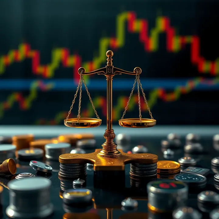 Risk and Reward Dynamics in Binary Options Investment Visual representation of risk and reward balance in financial trading