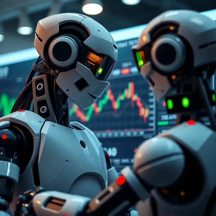 Illustration of automated trading software analyzing binary options market trends