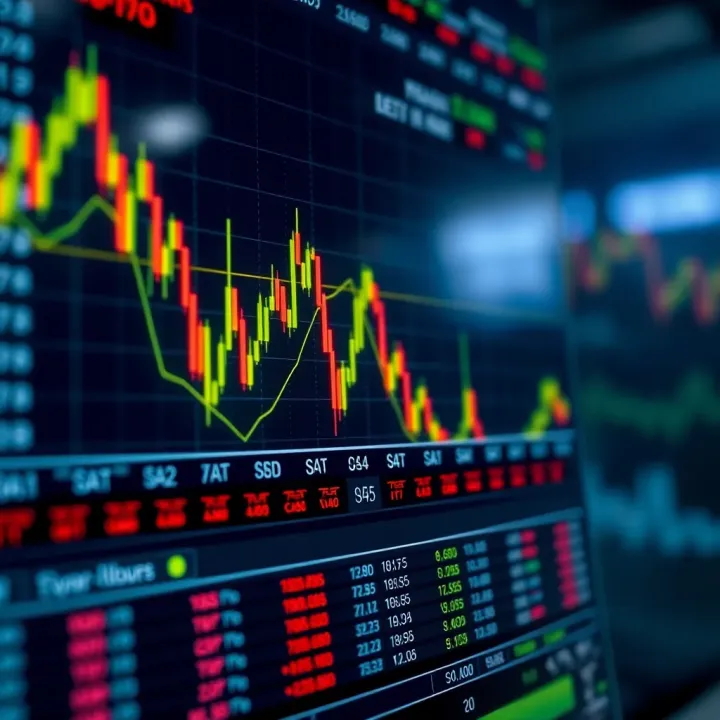 Chart displaying strategic approaches and risk management techniques in binary options
