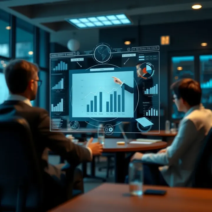 Impact of Market Analysis on Strategic Business Decisions Visual representation of strategic decision-making influenced by market analysis tools