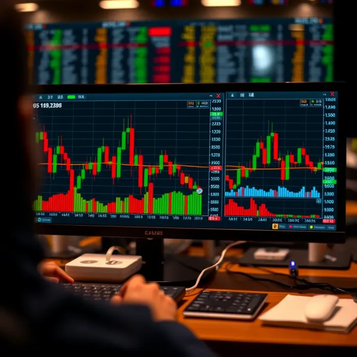 Visualization of trading strategies and data analysis specific to the mini index market