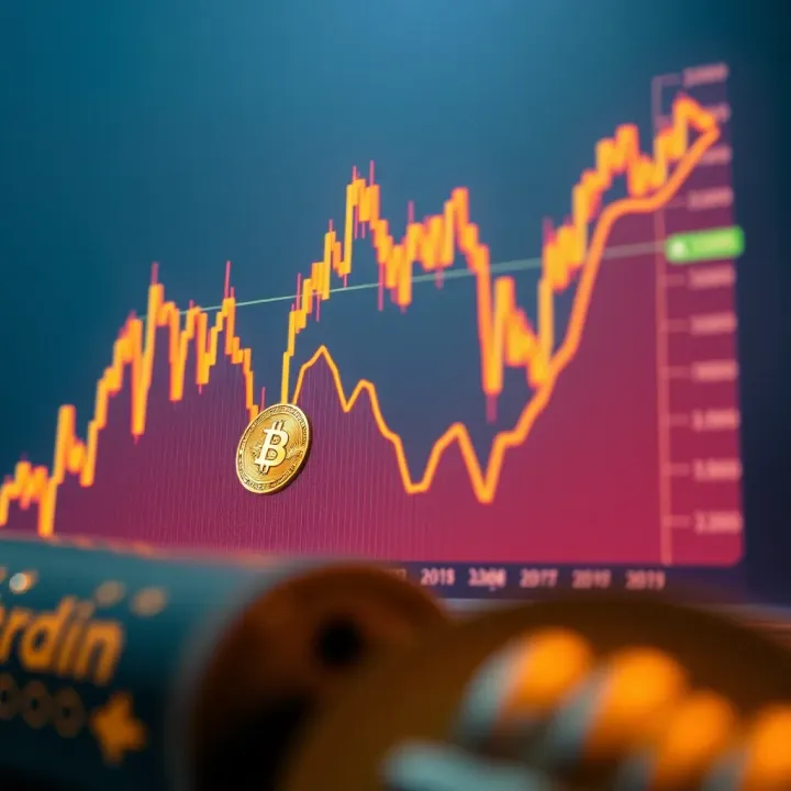 Graph depicting Bitcoin price fluctuations over recent weeks with notable decline